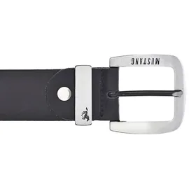 Mustang Herrengürtel Leder 3,5 cm schwarz 105
