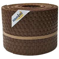 zaunzu Sichtschutz Rattan für Doppelstabmatten UV-beständig Honigbraun 10x 2,55m