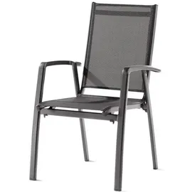 Sieger Salerno Stapelsessel 59 x 68 x 98 cm grau