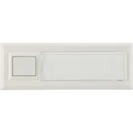 Grothe Klingeltaster AP 1fach 32x90x18mm,ws,o.bel. ETA 2122