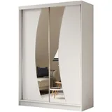 altdecor Schiebetürenschrank VOXI 150 x 216 x 61 cm Weiß