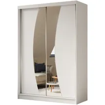 altdecor Schiebetürenschrank VOXI 150 x 216 x 61 cm Weiß