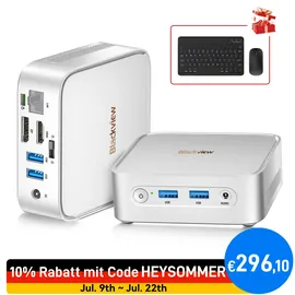 Blackview Mini-PC MP100 AMD Ryzen 7 5700U 4,3 GHz 16 GB RAM 512 GB SSD Windows 11