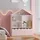[en.casa] Kinderregal Vestnes 114 x 91 x 30 cm Holz massiv rosa-weiß