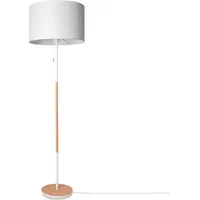 Paco Home Stehleuchte Wohnzimmer Stoffschirm Tischlampe Textil Schirm E27