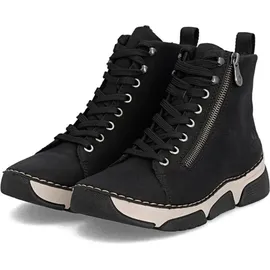 Rieker Booties Damen Schwarz/Beige 39