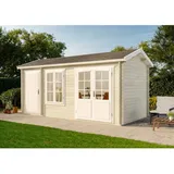 Alpholz Gartenhaus Bolton-28 XL Satteldach Imprägniert 520 cm x 236 cm