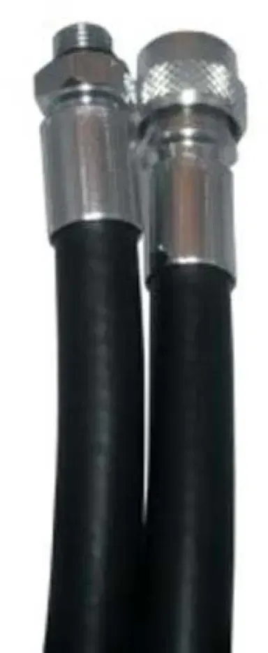 Dirzone Rubber Inflator Bcd Schlauch - Black - 65 cm