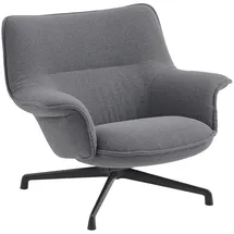 Muuto Doze Lounge Chair low back, swivel base, ocean 80)