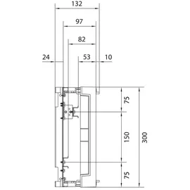 Hager Baustein, universN H300xB250mm UD21A1