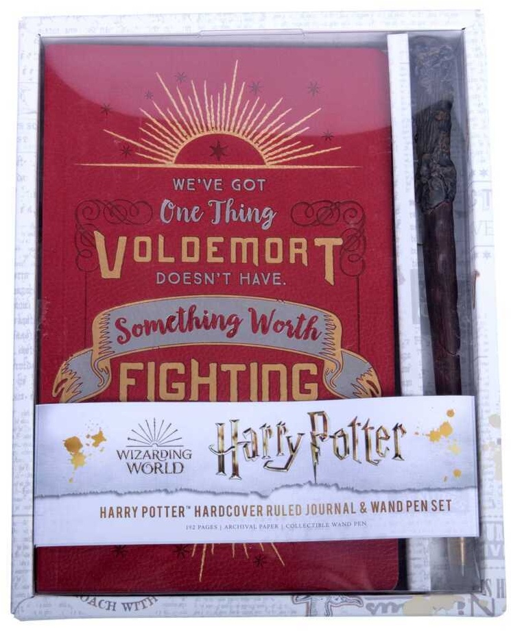 Harry Potter - Harry Potter: Harry Potter Hardcover Ruled Journal And Wand Pen Set