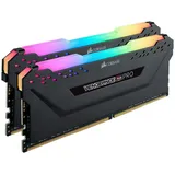 16GB (2x8GB) DDR4 3600MHz C18 XMP 2.0 Enthusiast RGB LED-Beleuchtung Speicherkit - schwarz
