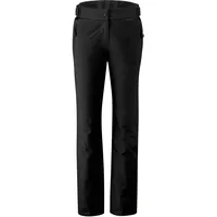 Maier Sports Vroni Slim, Enganliegende Damen Skihose, Wasserdichte Schneehose, Stretchmaterial und verstellbarer Bund, PFC-frei, mTHERM Wattierung & mTEX Wetterschutz, Schwarz, Gr. 24 (W40/L30)