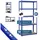 Grafner Lagerregal 5 Etagen Stahl/MDF 180x90x40 cm blau