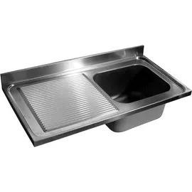 CombiSteel Edelstahl Einbauspüle rechts 1200 x 600 mm Handbetätigung