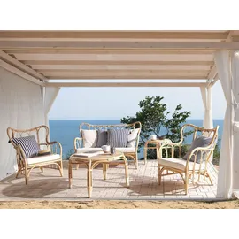 Beliani Lounge Set 4-tlg. Beige/Braun
