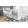 WFL GROUP Jugendbett Emily 70 x 140 cm Kiefer massiv weiß