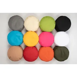 sunnypillow Sitzsack - Hocker rund 25 x 45 cm Indoor - Outdoor Runder Sitzpouf mit abnehmbarem Bezug Sitzbank, Sitzhocker, Bodenkissen Bean Bag Puf... - Grau