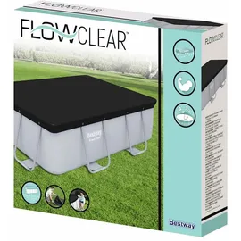 BESTWAY Flowclear Pool-Abdeckplane grau 2,69 m x 1,79 m