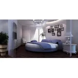 Xlmoebel Rundbett Neues Hotelmöbel mit luxuriösem gepolstertem runden bett (Bett), Hergestellt in Europa lila