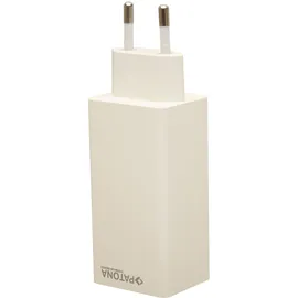 PATONA Premium GaN PD100W Adapter 2xUSB-C 1xA weiß