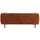 miliboo Design-Sofa aus Leder in Antikoptik Cognacbraun 2/3-Sitzer MORRIS