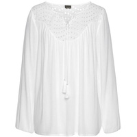 LASCANA Crepebluse Damen weiß Gr.38