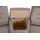 exxpo - sofa fashion "Ascoli, Kinosofa mit hohem Sitzkomfort, bequeme Armlehnen", grau (taupe), B:251cm H:106cm T:99cm, NaturLEDER (echtes Rindsleder) in Sitz und Rücken.
