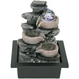 Zimmerbrunnen mit LED-Beleuchtung, Dekobrunnen “Felswand” für die Wohnung