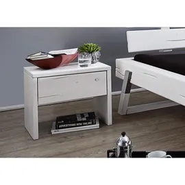 MASSIVMOEBEL24.DE Nachtschrank Vancouver 50 x 33 x 45 cm Weiß