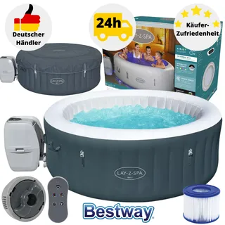 BESTWAY Bali AirJet Ø 180 x 66 cm Schwarz