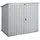 Beliani Gerätehaus Pultdach 0,96 x 1,58 m Grau