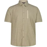 CMP Kurzarmhemd kariert Beige 60
