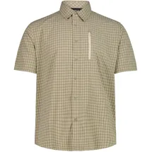 CMP Kurzarmhemd kariert Beige 60