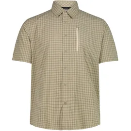 CMP Kurzarmhemd kariert Beige 60