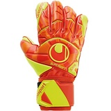 Uhlsport Herren Impulse Supersoft Handschuhe, Dynamic orange/Fluo gelb, 11