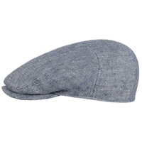 Stetson Flat Cap (1-St) Schirmmütze mit Schirm, Made in Germany blau 57 cm