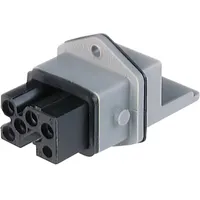 Hirschmann 931 694-106-1 Netz-Steckverbinder STAKEI Buchse, Einbau vertikal Gesamtpolzahl:
