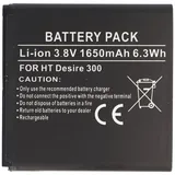 AccuCell Akku passend für HTC Desire 300, Li-Ion, 3,8V, 1650mAh, 6,3Wh