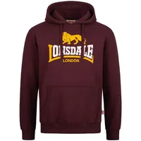 Lonsdale Thurning Kapuzenpullover - Oxblood - S