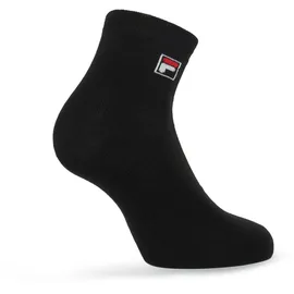 Fila UNISEX QUARTER PLAIN SOCKS 6-Paar Schwarz 35-38