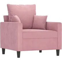vidaXL Sessel Rosa Samt 47 x 77 x 60 cm Rosa
