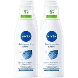 NIVEA Sanfte Reinigungsmilch 200 ml, 6er Pack