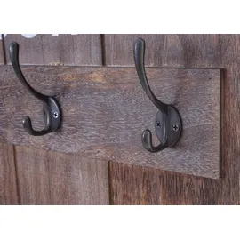 Mendler Garderobenpaneel HWC-C89 Welcome 91 x 60 cm Braun
