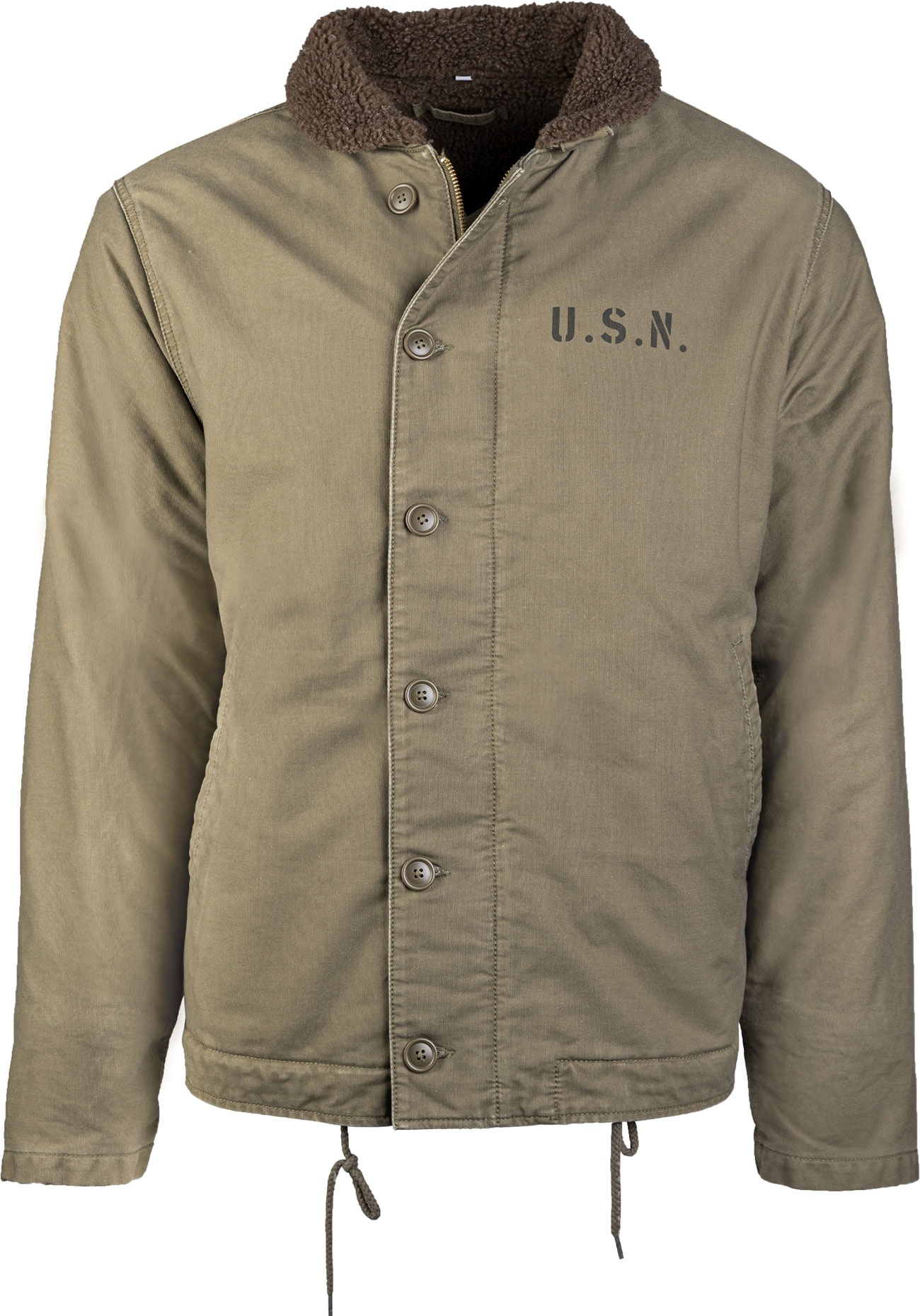 Mil-Tec US Navy Deck N-1, veste en textile - Olive - 38