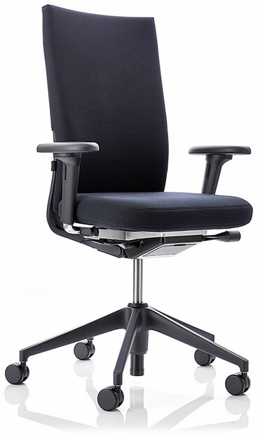 Vitra Chaise de bureau pivotante avec accoudoirs 2D ID Soft L, Designer Antonio Citterio, 102-120x70x52-76 cm