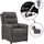 vidaXL Relaxsessel Elektrisch 92 x 101,5 x 0 cm Dunkelgrau mit Fernbedienung