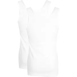 Götzburg Herren Unterhemden im Pack - Feinripp, Unterwäsche Set, Pure Cotton Weiß M