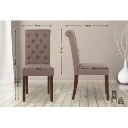 CLP Esszimmerstuhl Lisburn taupe/Stoff