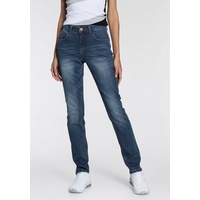 KANGAROOS Relax-fit-Jeans »RELAX-FIT HIGH WAIST«, Gr. 34, N-Gr, darkblue-used, , 57261703-34 N-Gr
